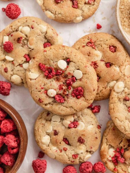 raspberry cheesecake cookies