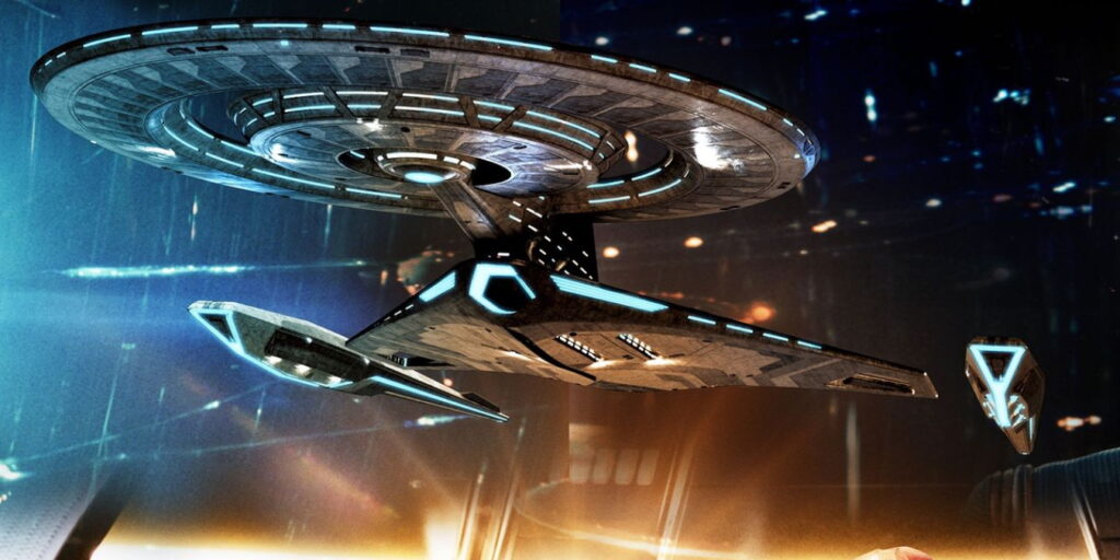 Ventral side of Discovery after having her 31st century refit.