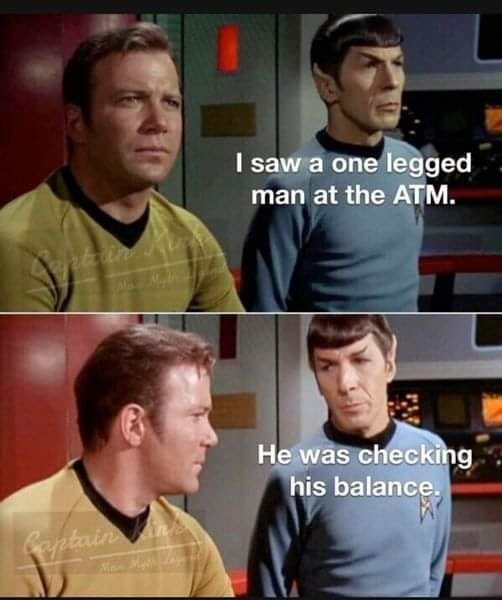 Kirk and Spock on the bridge template
